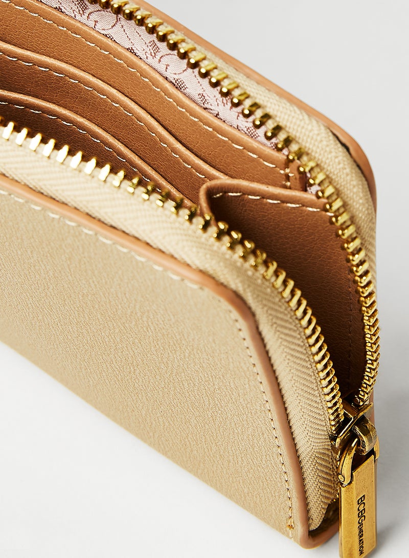 BCBGeneration Faux Leather Card Holder Gold - Image 4